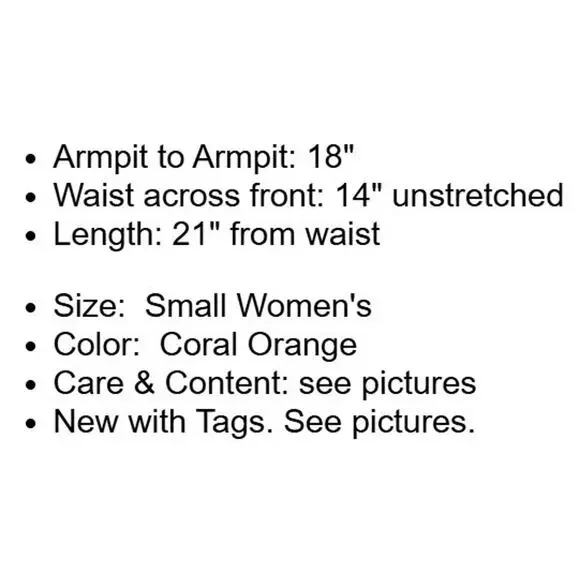 Soma Dress Womens Small Coral Orange Lined Stretch Knit Drawstring Waist New - Picture 4 of 16